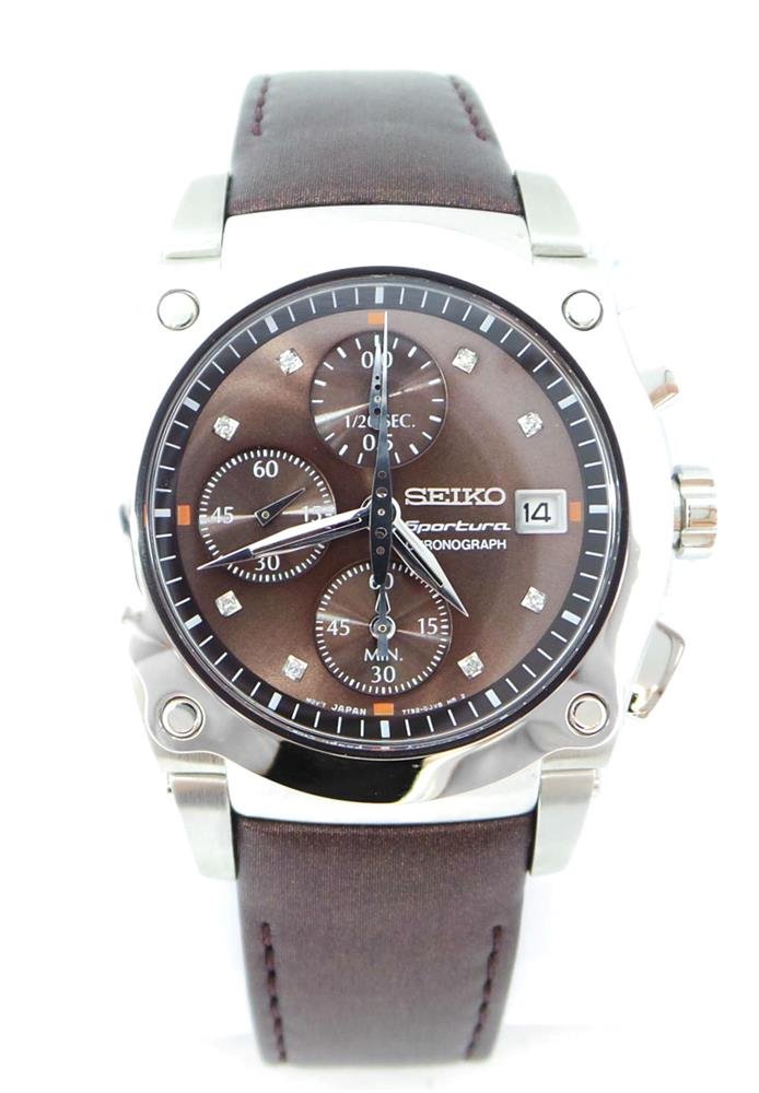 SEIKO ブラウンレザー 時計 Oiritaly Watch - Quartz - Woman - Seiko - SND859P1 - Sportura
